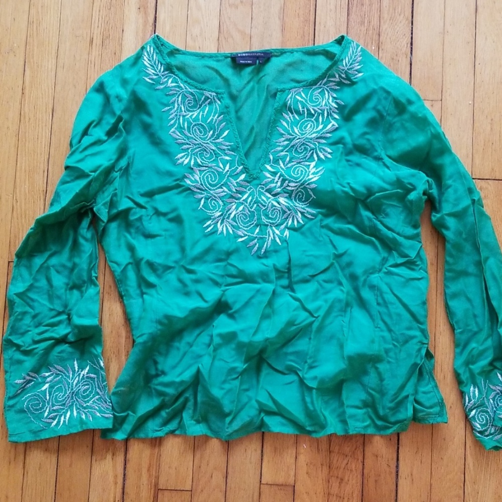 Embroidered bcbg top
